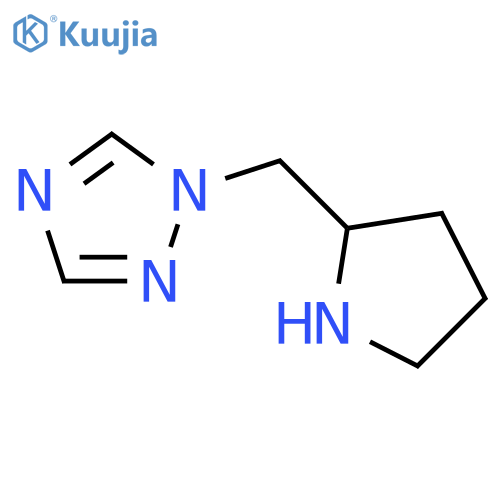 1-[(pyrrolidin-2-yl)methyl]-1H-1,2,4-triazole structure