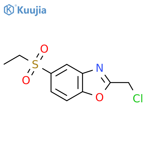 2-(Chloromethyl)-5-(ethanesulfonyl)-1,3-benzoxazole structure