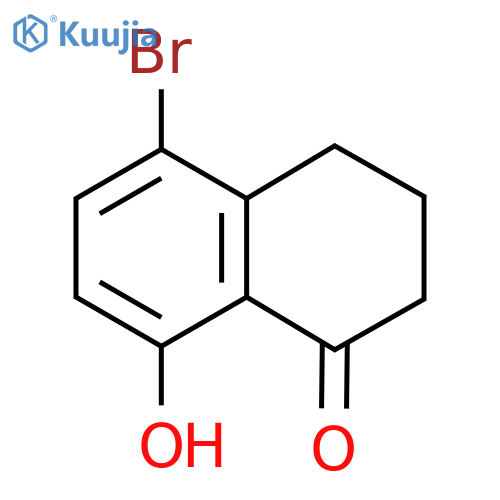 5-bromo-8-hydroxy-3,4-dihydro-2h-naphthalen-1-one structure