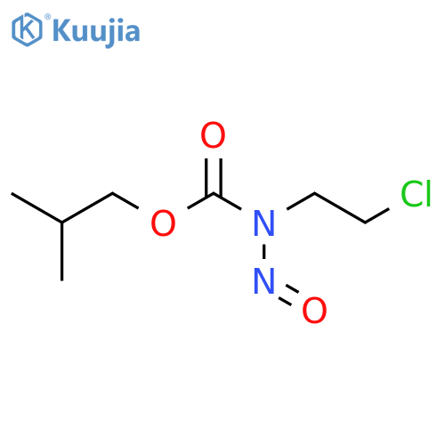 Carbamic acid,(2-chloroethyl)nitroso-, 2-methylpropyl ester (9CI) structure
