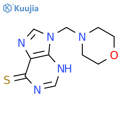 6H-Purine-6-thione,1,9-dihydro-9-(4-morpholinylmethyl)- structure