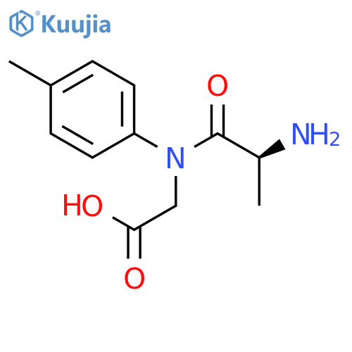 Glycine, N-L-alanyl-N-(4-methylphenyl)- structure