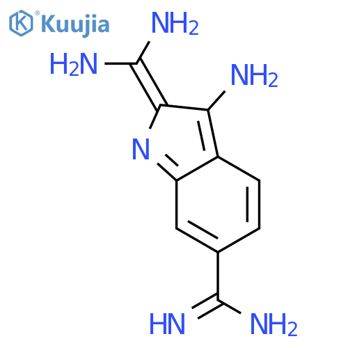 1H-Indole-2,6-dicarboximidamide,3-amino- structure