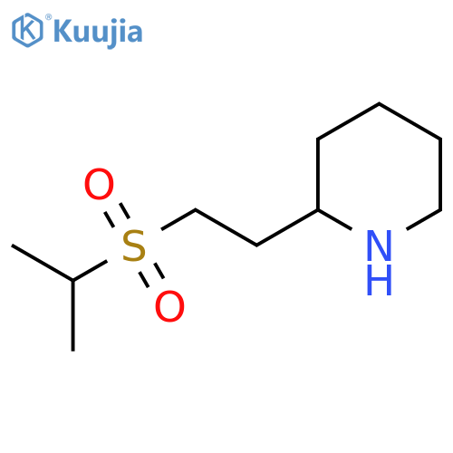2-2-(propane-2-sulfonyl)ethylpiperidine structure