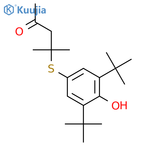 2-Pentanone, 4-[[3,5-bis(1,1-dimethylethyl)-4-hydroxyphenyl]thio]-4-methyl- structure