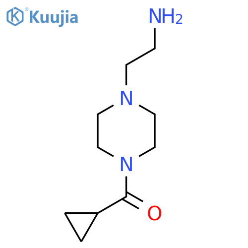 {2-[4-(cyclopropylcarbonyl)piperazin-1-yl]ethyl}amine structure