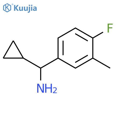 cyclopropyl(4-fluoro-3-methylphenyl)methanamine structure