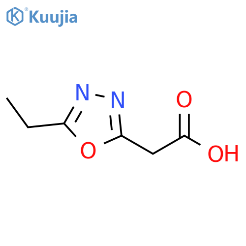 2-(5-ethyl-1,3,4-oxadiazol-2-yl)acetic acid structure