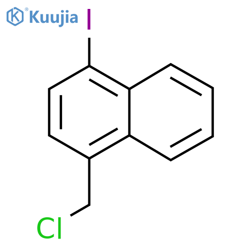 1-(Chloromethyl)-4-iodonaphthalene structure