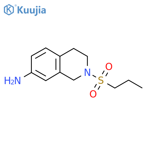 2-(propane-1-sulfonyl)-1,2,3,4-tetrahydroisoquinolin-7-amine structure