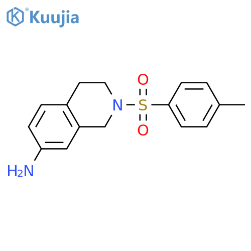 2-(4-methylbenzenesulfonyl)-1,2,3,4-tetrahydroisoquinolin-7-amine structure