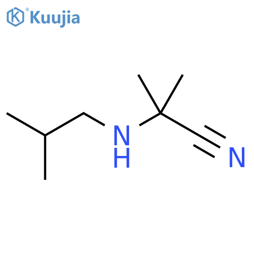 2-Methyl-2-(2-methylpropyl)aminopropanenitrile structure