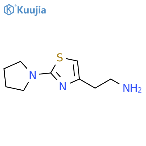 2-2-(Pyrrolidin-1-yl)-1,3-thiazol-4-ylethan-1-amine structure