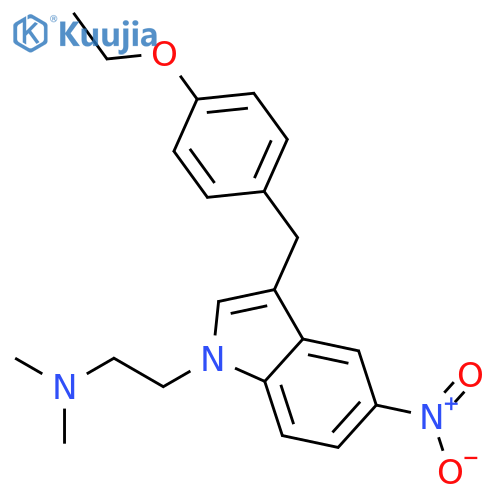 1H-Indole-1-ethanamine,3-[(4-ethoxyphenyl)methyl]-N,N-dimethyl-5-nitro- structure