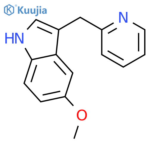 5-methoxy-3-(pyridin-2-ylmethyl)-1h-indole structure