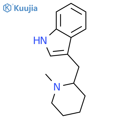 1H-Indole,3-[(1-methyl-2-piperidinyl)methyl]- structure