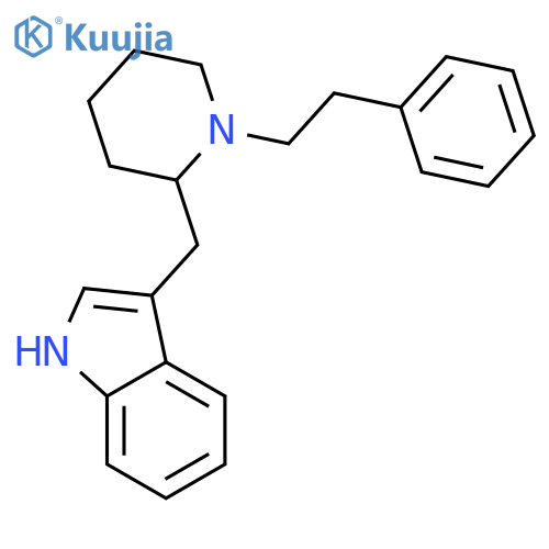 1H-Indole,3-[[1-(2-phenylethyl)-2-piperidinyl]methyl]- structure