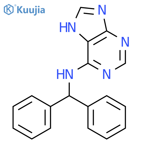 9H-Purin-6-amine,N-(diphenylmethyl)- structure