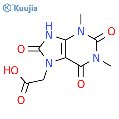 1,2,3,6,8,9-Hexahydro-1,3-dimethyl-2,6,8-trioxo-purine-7-acetic Acid structure