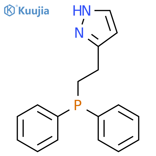 1H-Pyrazole, 3-[2-(diphenylphosphino)ethyl]- structure