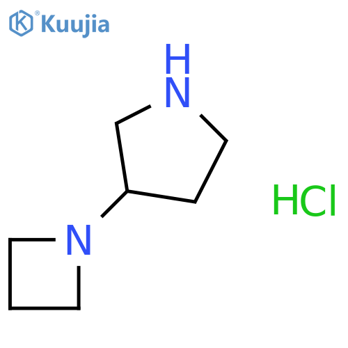 3-(azetidin-1-yl)pyrrolidine hydrochloride structure