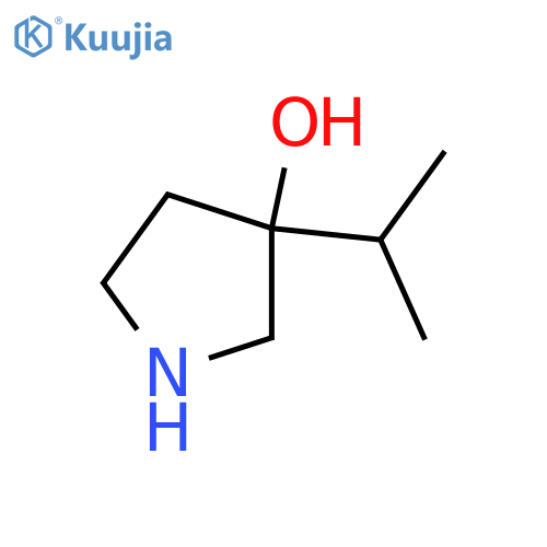 3-(propan-2-yl)pyrrolidin-3-ol structure