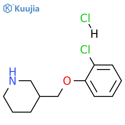 3-[(2-chlorophenoxy)methyl]piperidine hydrochloride structure