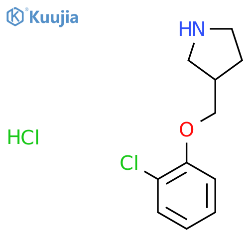 3-[(2-Chlorophenoxy)methyl]pyrrolidine hydrochloride structure
