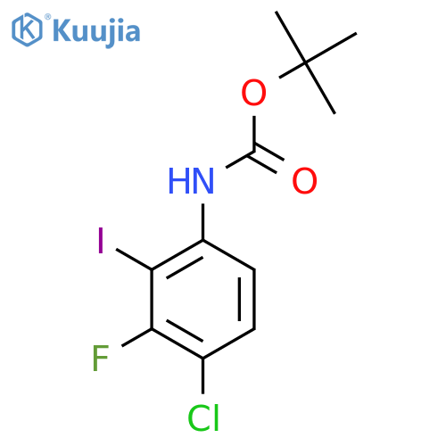 Tert-butyl (4-chloro-3-fluoro-2-iodophenyl)carbamate structure