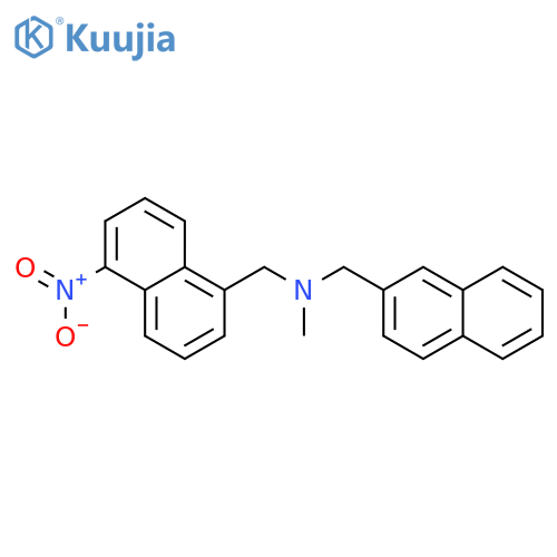 1-Naphthalenemethanamine, N-methyl-N-(2-naphthalenylmethyl)-5-nitro- structure