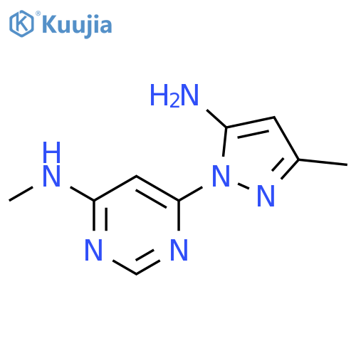 6-(5-amino-3-methyl-1H-pyrazol-1-yl)-N-methylpyrimidin-4-amine structure