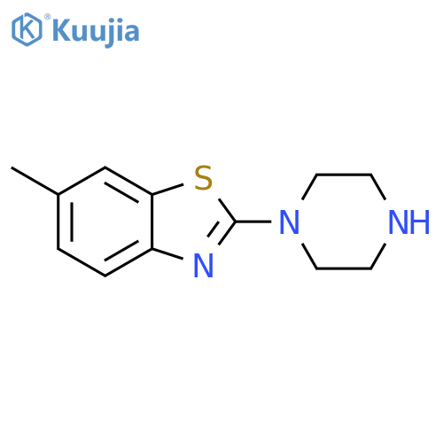 6-Methyl-2-piperazin-1-yl-1,3-benzothiazole structure