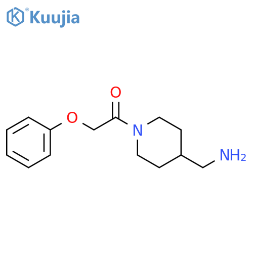 1-[4-(aminomethyl)piperidin-1-yl]-2-phenoxyethan-1-one structure