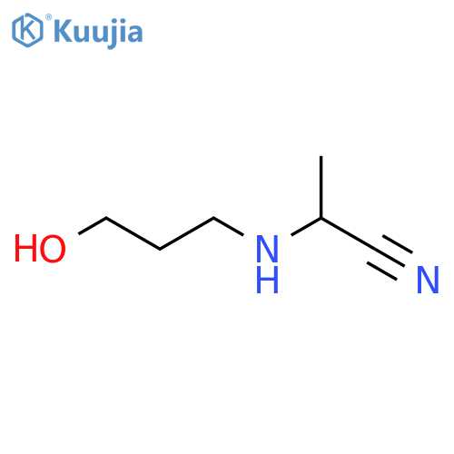 2-(3-Hydroxypropyl)aminopropanenitrile structure