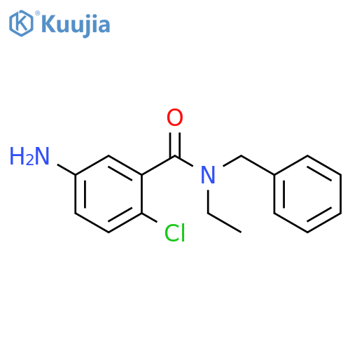 5-amino-N-benzyl-2-chloro-N-ethylbenzamide structure