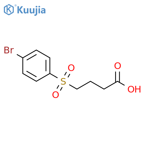 4-(4-bromobenzenesulfonyl)butanoic acid structure