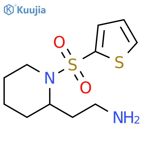 2-[1-(thiophene-2-sulfonyl)piperidin-2-yl]ethan-1-amine structure