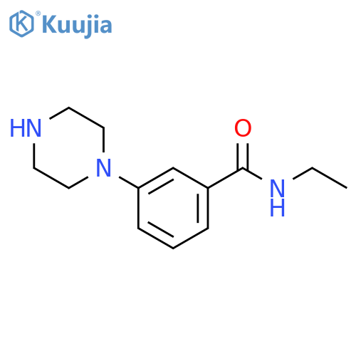 N-ethyl-3-(piperazin-1-yl)benzamide structure