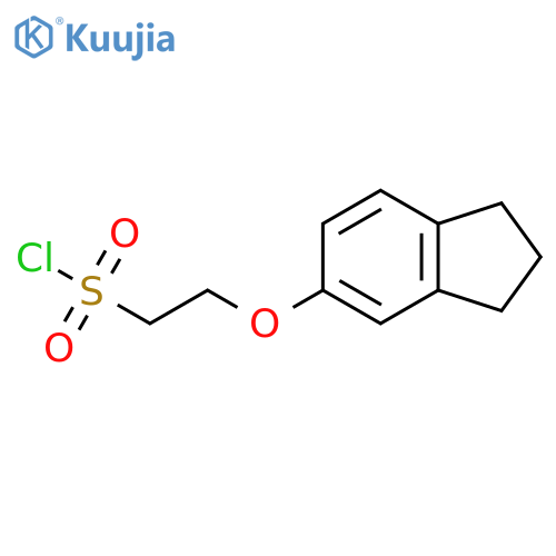 2-(2,3-dihydro-1H-inden-5-yloxy)ethane-1-sulfonyl chloride structure