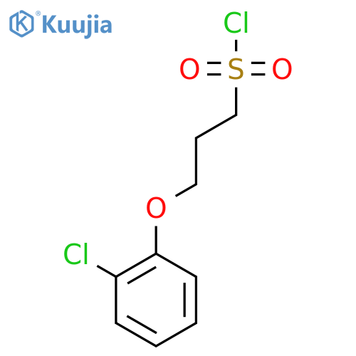 3-(2-Chlorophenoxy)propane-1-sulfonyl chloride structure