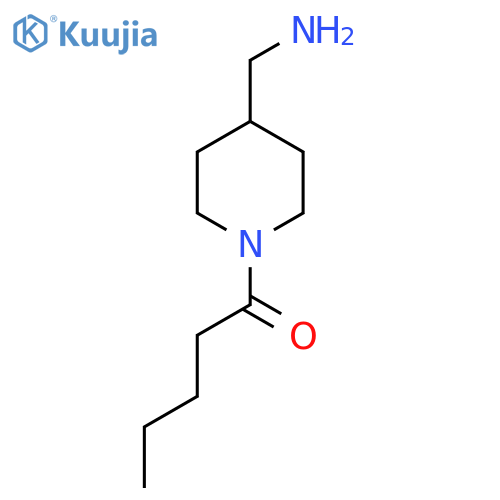 1-(4-(Aminomethyl)piperidin-1-yl)pentan-1-one structure