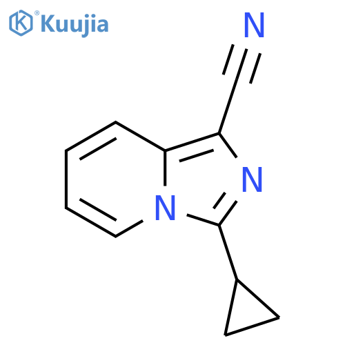 3-Cyclopropylimidazo[1,5-a]pyridine-1-carbonitrile structure