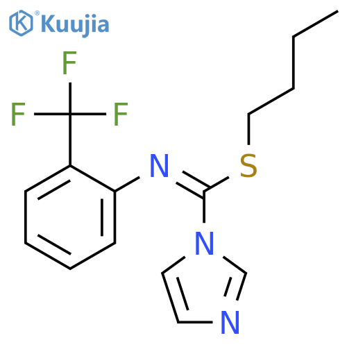 1H-Imidazole-1-carboximidothioic acid, N-[2-(trifluoromethyl)phenyl]-, butyl ester structure