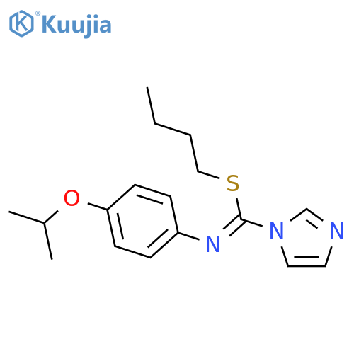 1H-Imidazole-1-carboximidothioic acid, N-[4-(1-methylethoxy)phenyl]-, butyl ester structure