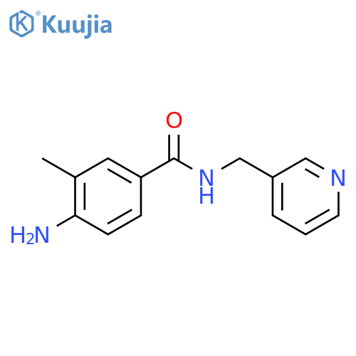 4-Amino-3-methyl-N-(3-pyridylmethyl)benzamide structure
