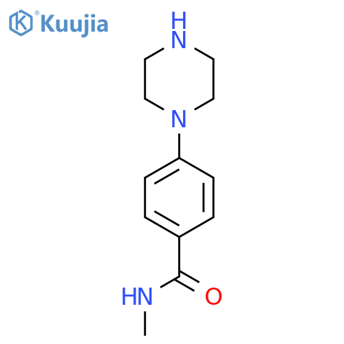 N-Methyl-4-(piperazin-1-yl)benzamide structure