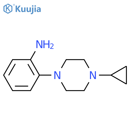 2-(4-Cyclopropylpiperazin-1-yl)aniline structure