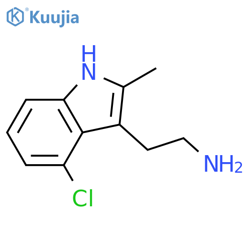 2-(4-chloro-2-methyl-1H-indol-3-yl)ethan-1-amine structure