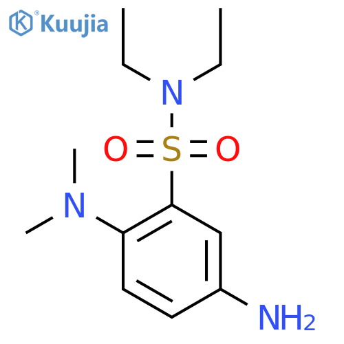 5-amino-2-(dimethylamino)-N,N-diethylbenzene-1-sulfonamide structure