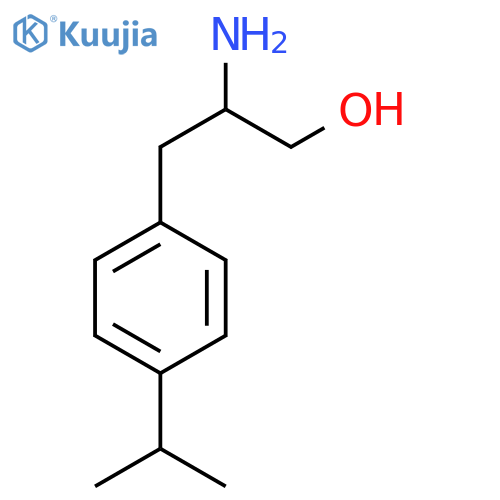 2-amino-3-4-(propan-2-yl)phenylpropan-1-ol structure